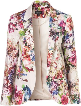Topshop Co-ord Garland Floral Blazer - Lyst