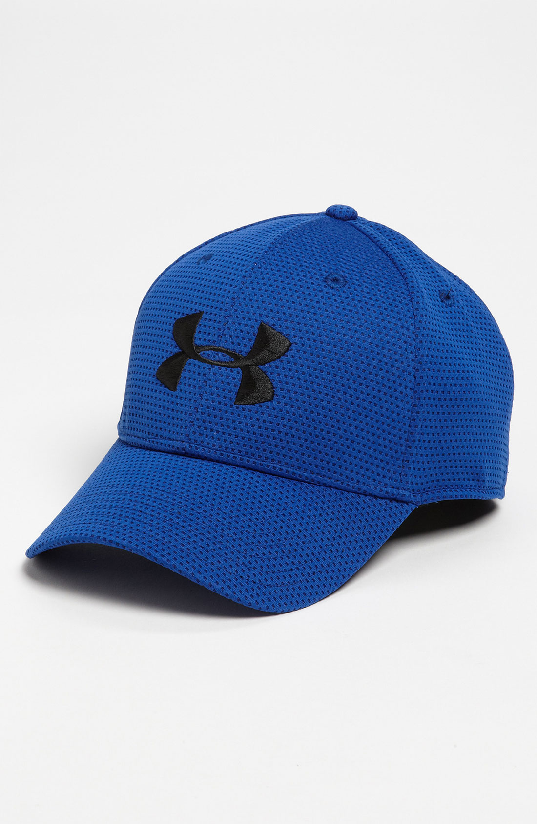 Under Armour Blitzing Stretch Fit Baseball Cap in Blue for Men (royal) | Lyst