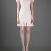 Alexander Mcqueen Ruffle Sleeve Dress in Pink - Lyst