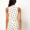 Asos Collection Asos Pussybow Playsuit With Elephant Print in White (print) - Lyst
