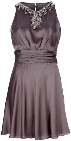 Azzaro Jeweld Neck Dress - Lyst