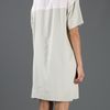 Dkny Zip Fastening Dress in Beige (cream) - Lyst