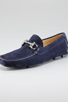 Ferragamo Parigi Suede Driver  - Lyst