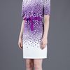Giambattista Valli Faille Dress in Purple (white) - Lyst