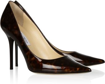  Abel Tortoise Shell Print Patent Leather Pumps 