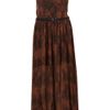 Topshop Ruby Dress  in Brown (orange) - Lyst