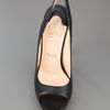 Christian Louboutin Peep Toe Pumps in Black - Lyst