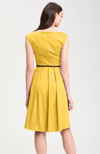 yellow fit and flare