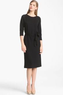 Jil Sander Belted Jersey Dress - Lyst