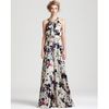 Rachel Zoe Gown Natasha Scarf Collar in Beige (beige multi) - Lyst