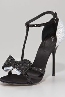 Giuseppe Zanotti Bejeweled Twotone Bowtoe Sandal - Lyst