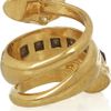 Alexander Mcqueen Swarovski Crystal Doubleskull Ring in Gold - Lyst