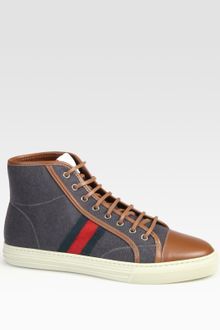 Gucci California High-top Lace-up Sneaker - Lyst
