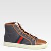 Gucci California Hightop Laceup Sneaker in Gray for Men (grey) - Lyst