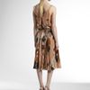 Gucci Silk Floral Dress in Beige (tan) - Lyst