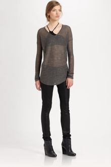 Helmut Lang Helmut Alpaca Vneck Sweater - Lyst