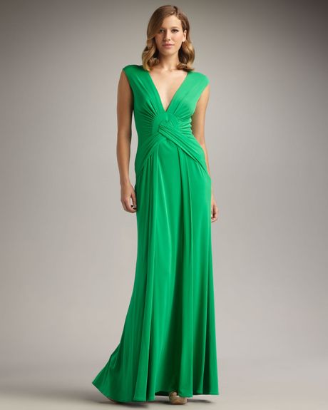 Issa Cap-sleeve Maxi Dress in Green (mojito)