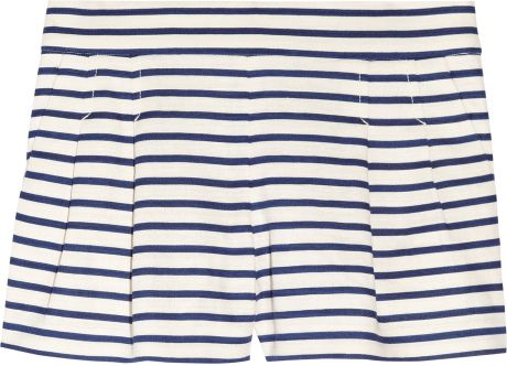 J.crew Dapper Striped Linenblend Shorts in Black (navy) - Lyst