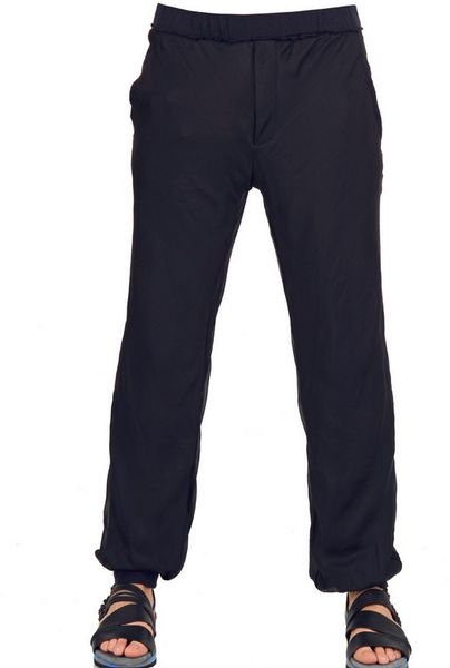 silk jogging pants