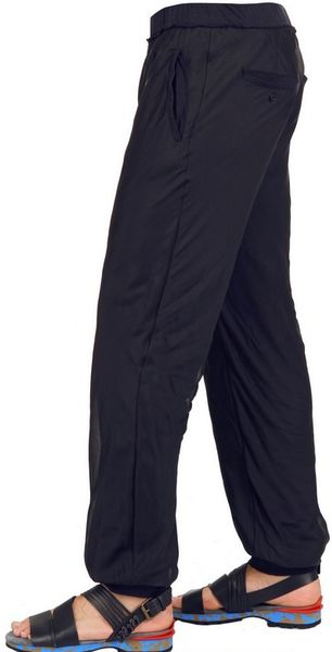 silk jogging pants