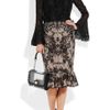 Oscar De La Renta Ruffled Lace Top in Black - Lyst