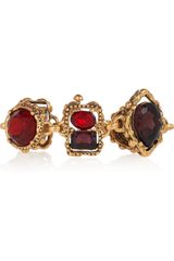 Oscar de la Renta 24karat Goldplated Crystal Bracelet
