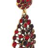 Oscar De La Renta 24karat Goldplated Crystal Clip Earrings in Gold - Lyst
