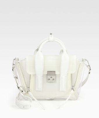 3.1 Phillip Lim Transparent Pashli Mini Mixed Media Satchel - Lyst