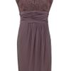 Alexon Light Brown Lace Top Dress in Purple (ivory) - Lyst