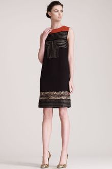Giambattista Valli Insetstripe Dress - Lyst