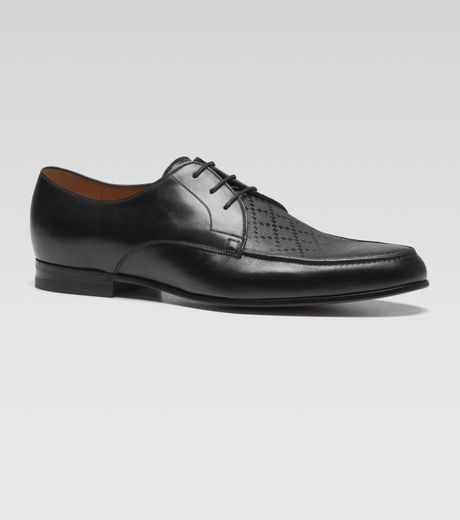Gucci Bonnard Diamante Laceup Shoe in Black for Men - Lyst