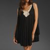 Mink Pink Avalon Crochet Kaftan in Black - Lyst