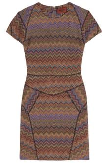 Missoni Cap Sleeve Lurex Dress - Lyst