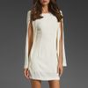Shakuhachi Split Sleeve Cape Dress in White (off white) - Lyst
