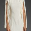 Shakuhachi Split Sleeve Cape Dress in White (off white) - Lyst