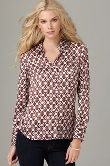 Tommy Hilfiger Long Sleeve Printed Button Down - Lyst