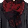Alexander Mcqueen Skullprint Degradé Silkchiffon Scarf in Black - Lyst