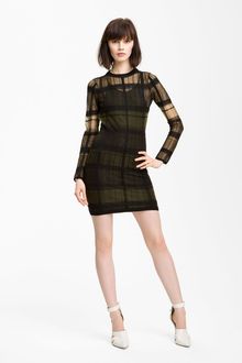Alexander Wang Trompe Loeil Plaid Dress - Lyst