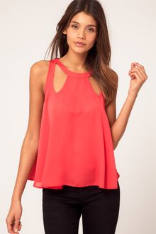 ASOS Collection  Swing Top with Cut Outs - Lyst
