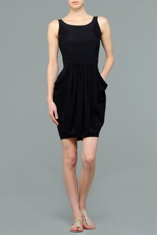Aspesi Silk Gathered Dress - Lyst