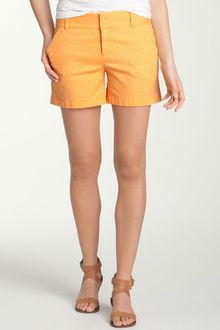 Caslon® Print Stretch Cotton Shorts - Lyst