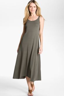 Eileen Fisher Scoop Neck Jersey Dress - Lyst