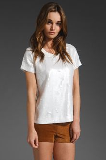 Elizabeth And James Sequin Tomboy Tee - Lyst