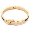 Michael Kors Tortoise Buckle Bangle in Gold - Lyst