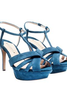 Nicholas Kirkwood Suede Peeptoe Sandals - Lyst