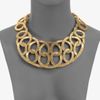 Oscar De La Renta Hammered Loop Collar Necklace in Gold - Lyst