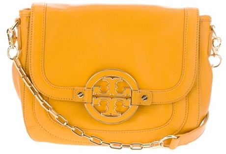 tory burch yellow clutch