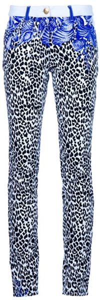 Versace Patterned Skinny Jean - Lyst