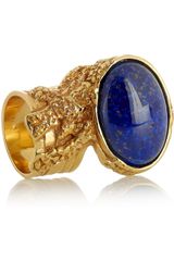 Yves Saint Laurent Arty Goldplated Glass Ring