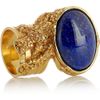 Yves Saint Laurent Arty Goldplated Glass Ring in Blue (gold) - Lyst